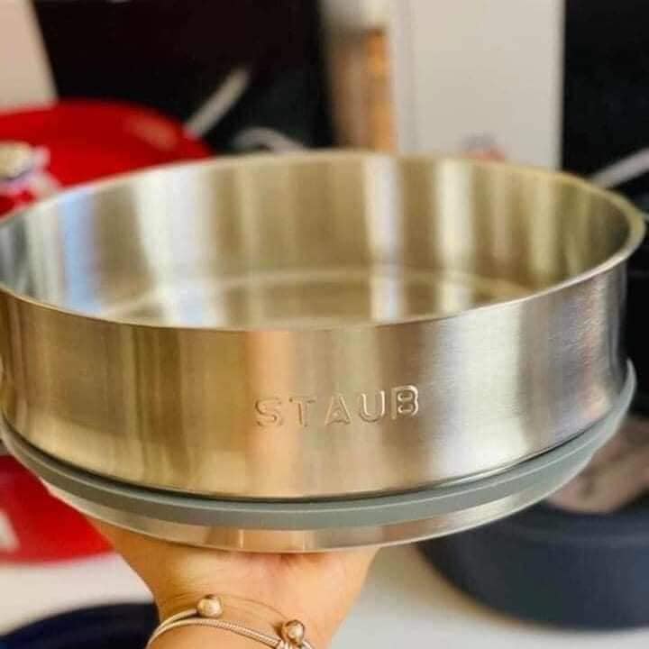 NỒI GANG  KÈM XỬNG HẤP STAUB 26cm - Made in France