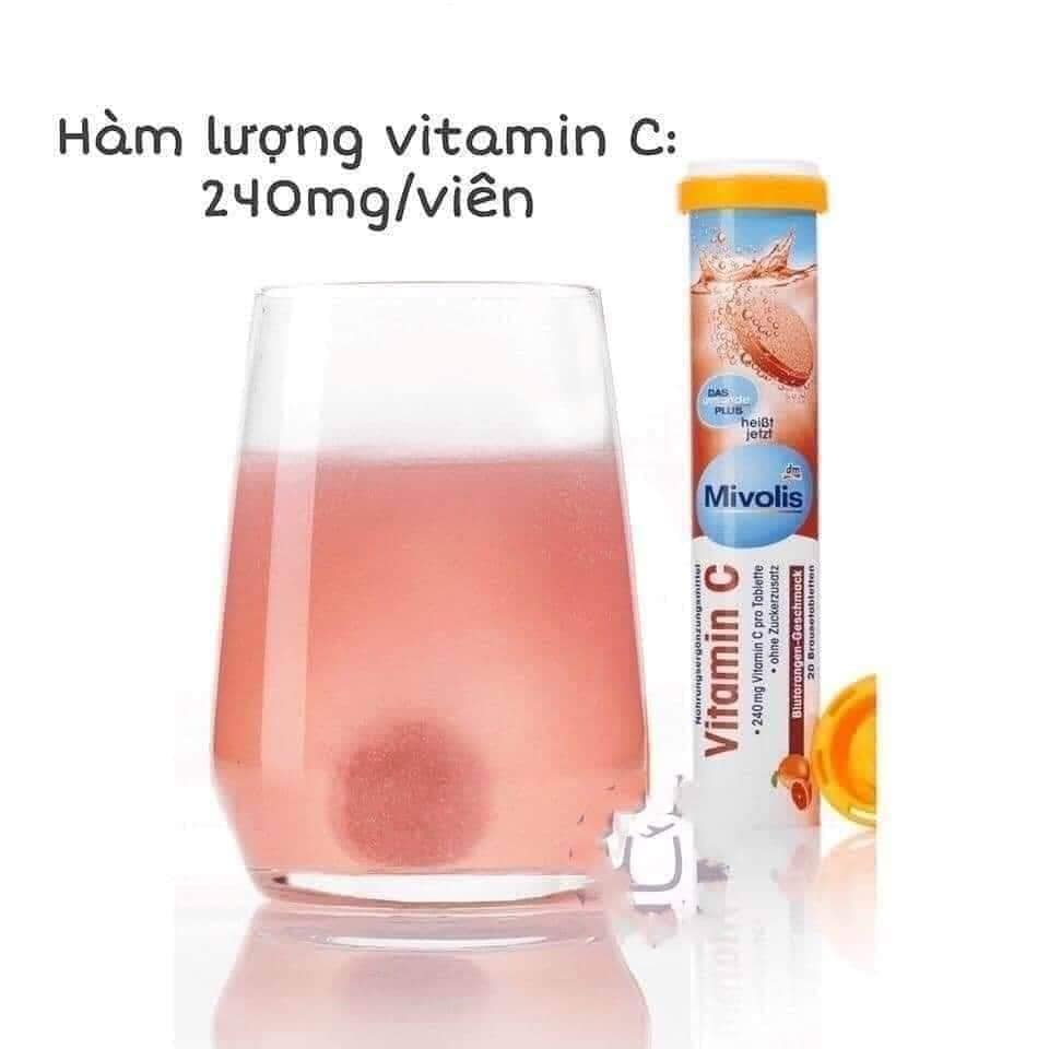 Viên sủi Mivolis Sắt   Vitamin C