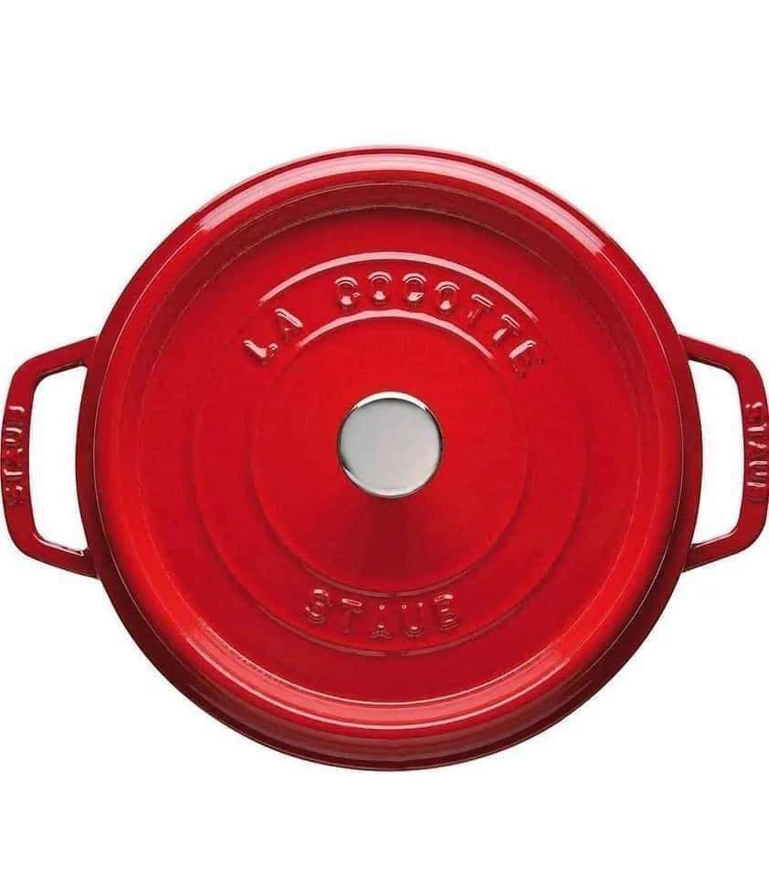 Nồi gang đúc Staub Cocotte Ronde (Màu Đỏ) 20 cm