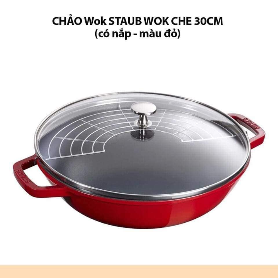 Chảo gang Wok Staub Wok 30cm