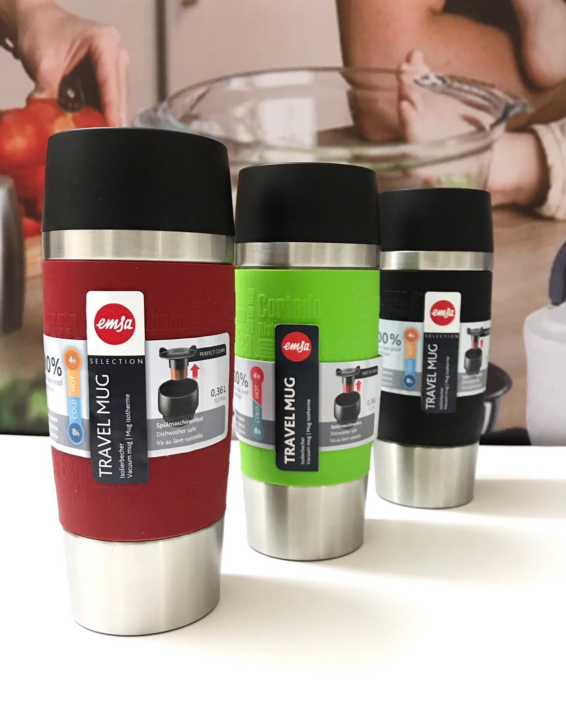 Bình/ cốc giữ nhiệt Emsa Travel Mug 0,36l