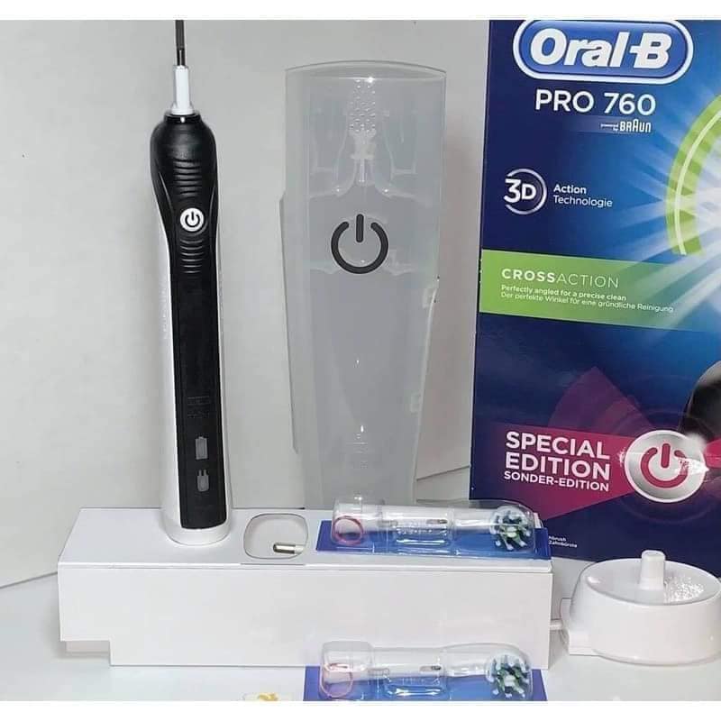 Bàn chải điện Oral-B Pro 760 Cross Action   refill   travel case