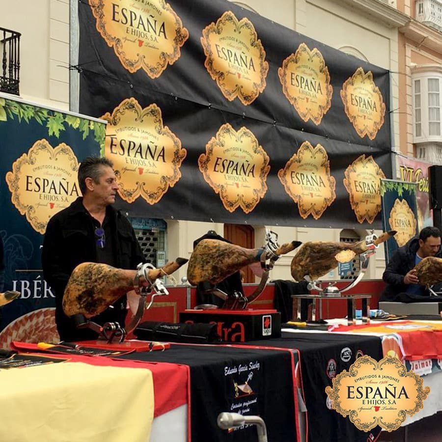 Đùi lợn muối Espana Jamon Iberico de cebo (kèm dao thớt) lợn đen (4,5-5kg)