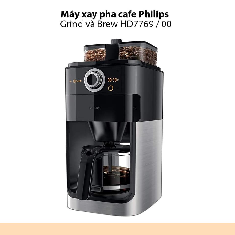 Máy xay pha cafe Philips Grind và Brew HD7769 / 00